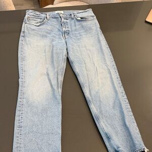 Agolde Light Blue Straight Leg Jeans